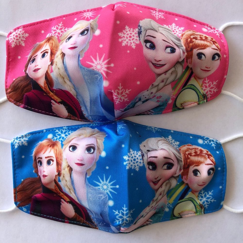 kids face mask frozen anna elsa
